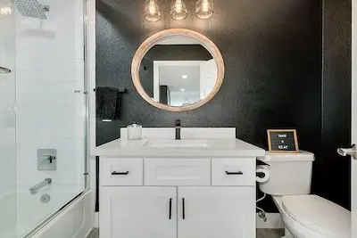 Fixed Panel and Sliding Bathtub Door